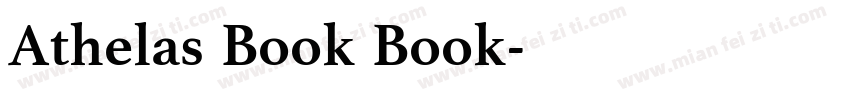 Athelas Book Book字体转换